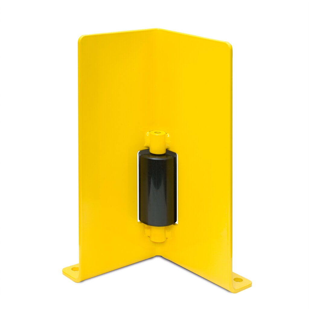 Impact protection with guide roller, angle profile, HxWxD 400 x 160 x 160 mm Product image no. 3: Impact protection with guide roller, angle profile, HxWxD 400 x 160 x 160 mm