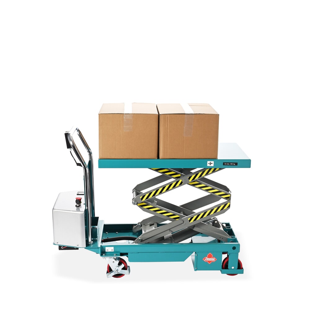 Produktabbildung Nr. 5: Ameise® double-scissor lift platform truck, electric, capacity 350 kg, dimensions 910 x 500 mm