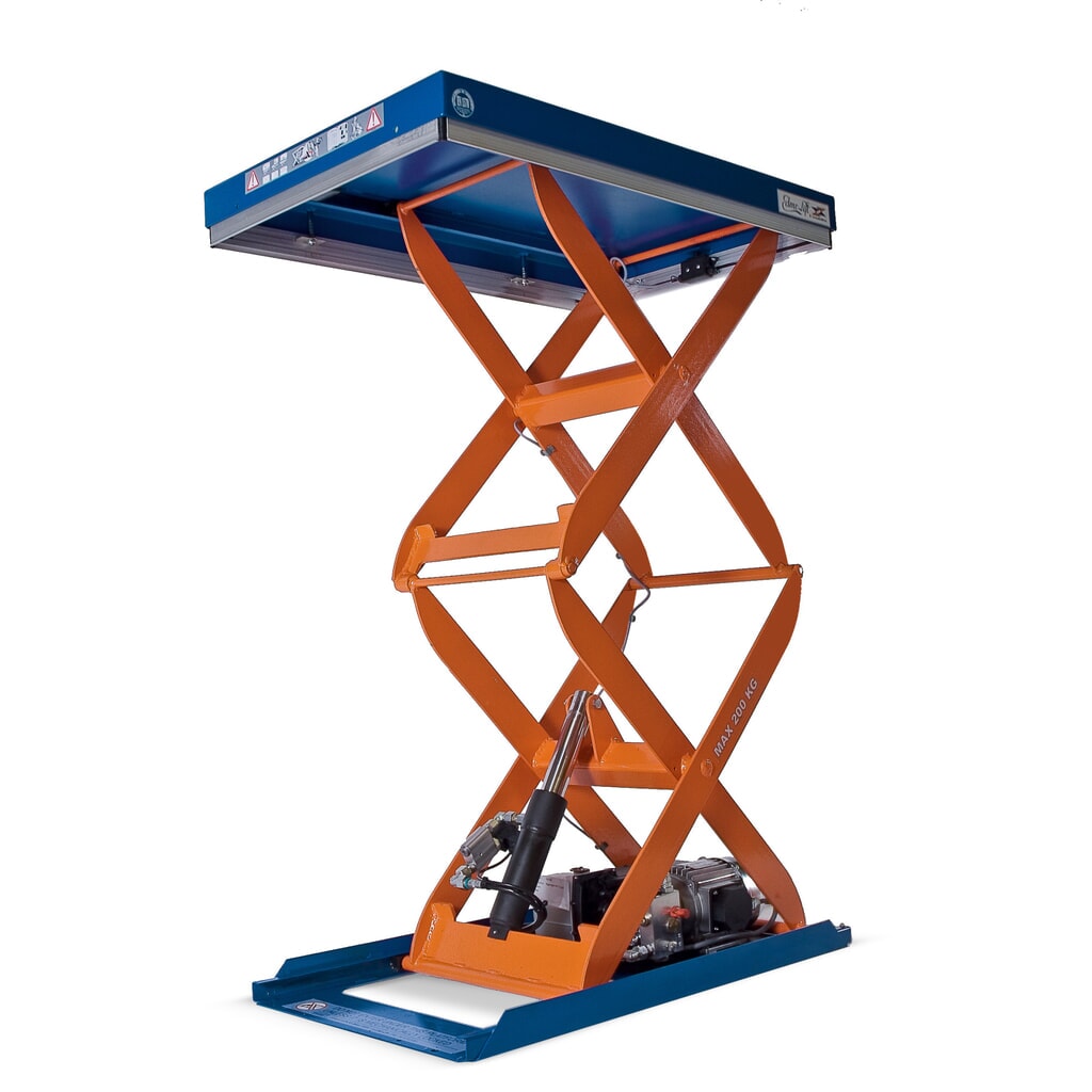 EdmoLift® C-series double scissor lift table, LC 200 kg, platform dimensions 900 x 600 mm Product image: EdmoLift® C-series double scissor lift table, LC 200 kg, platform dimensions 900 x 600 mm