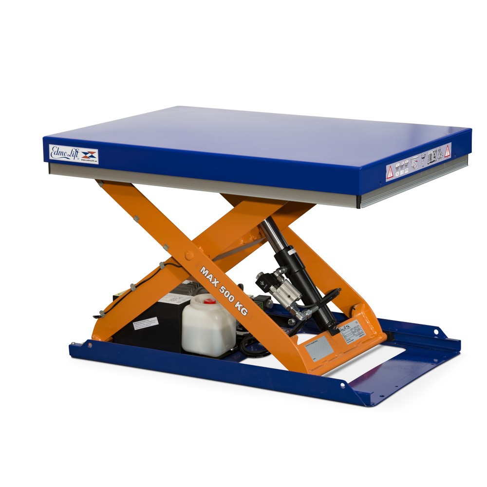 Product image: EdmoLift® C Series scissor lift table, LC 500 kg, platform 900 x 600 mm
