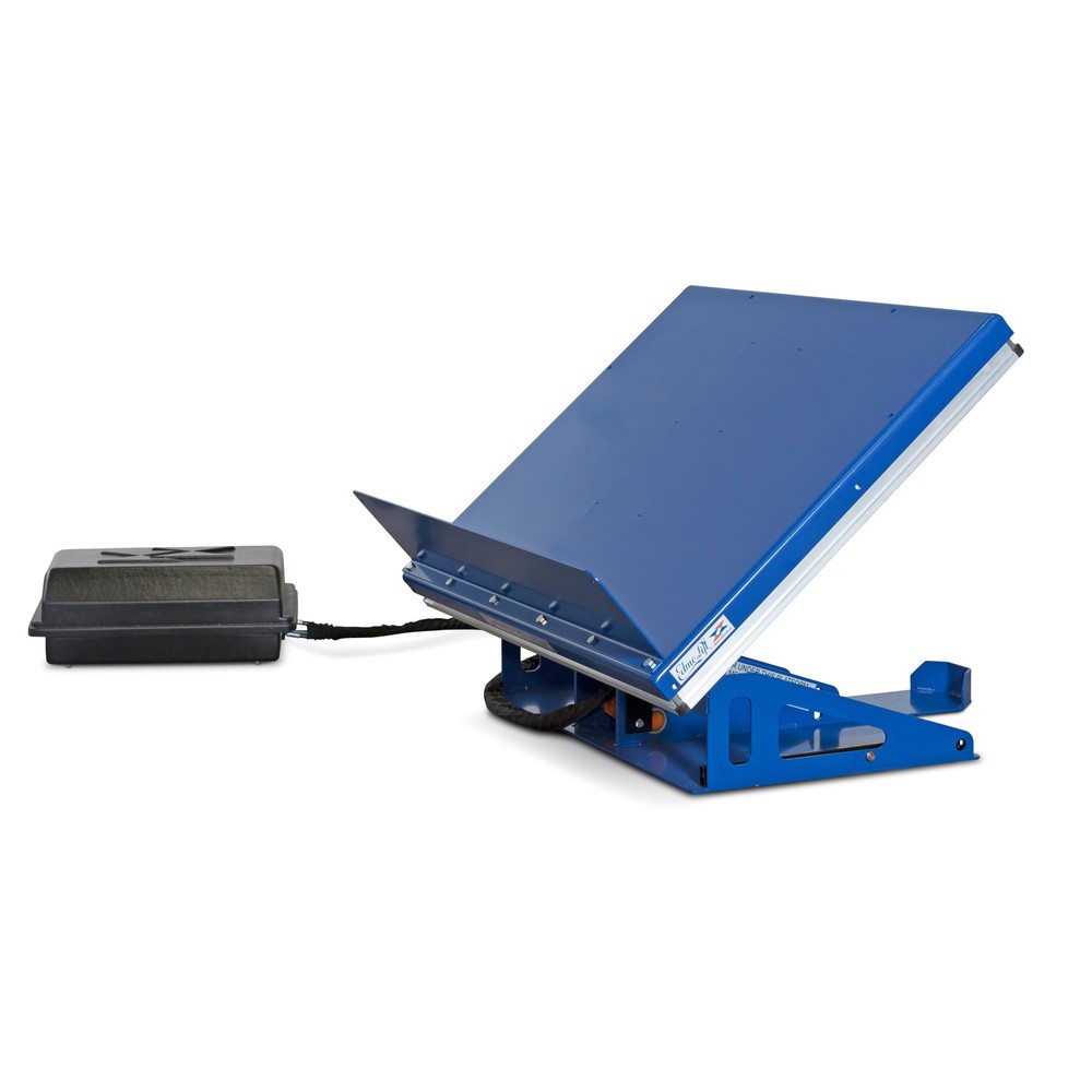 Product image: EdmoLift® lifting and tilting device with closed platform, lift 235 - 550 mm, LC 750 kg