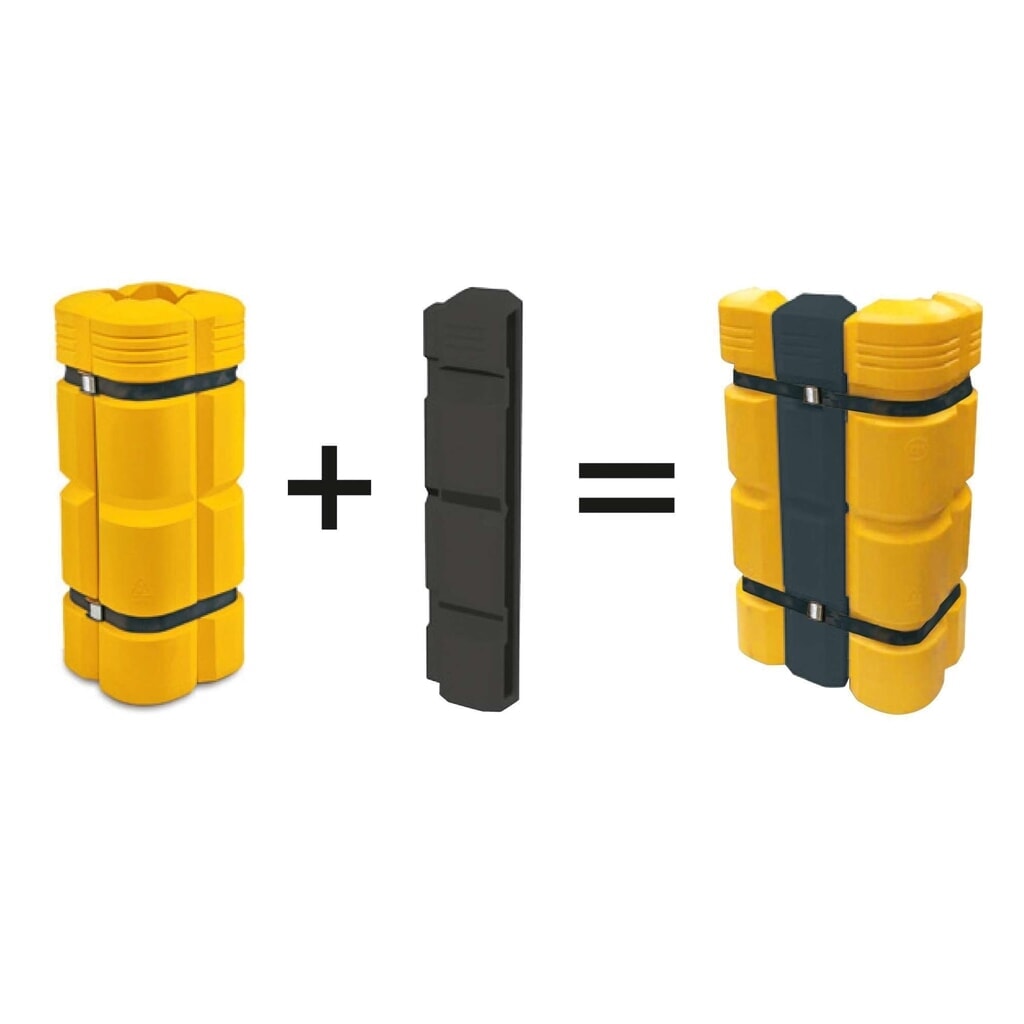 Extension element for MORAVIA column collision protection, width 200 mm Product image no. 2: Extension element for MORAVIA column collision protection, width 200 mm