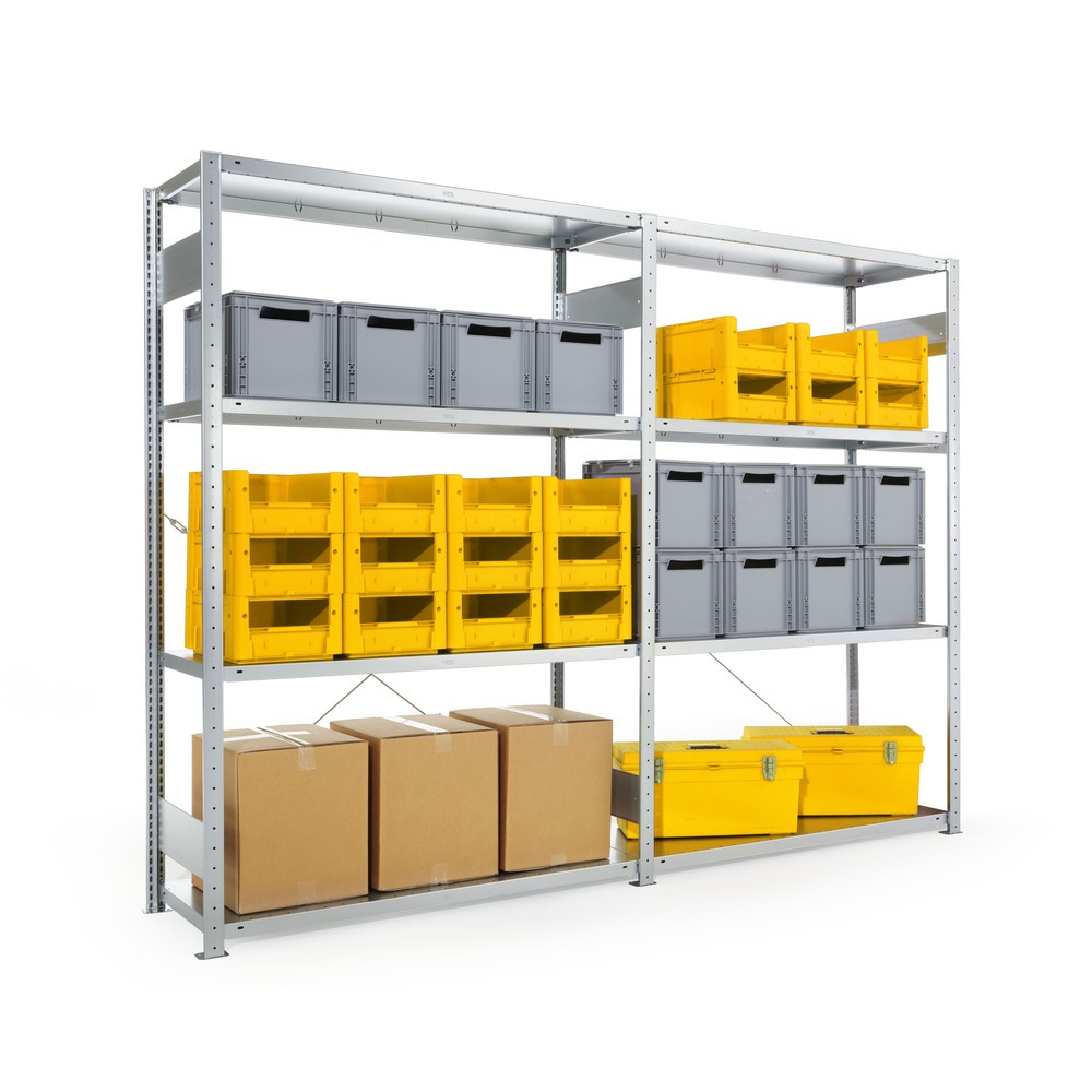 Produktabbildung Nr. 2: META wide-span rack, single-row, BU, galvanised, HxWxD 3,000 x 1,300 x 400 mm