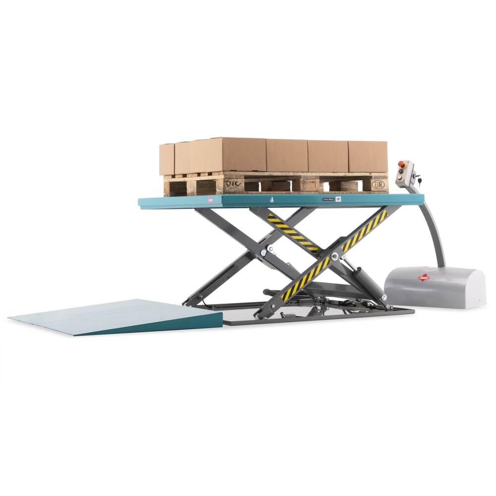 Produktabbildung Nr. 2: Ameise® flat scissor lift table, closed, capacity 1,000 kg, platform dimensions 1,450 x 1,140 mm