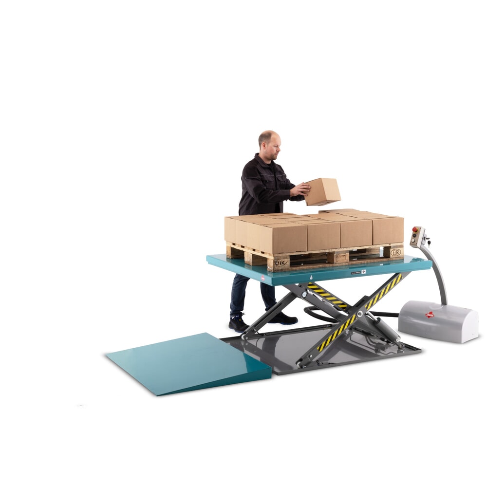Produktabbildung Nr. 3: Ameise® flat scissor lift table, closed, capacity 1,000 kg, platform dimensions 1,450 x 1,140 mm