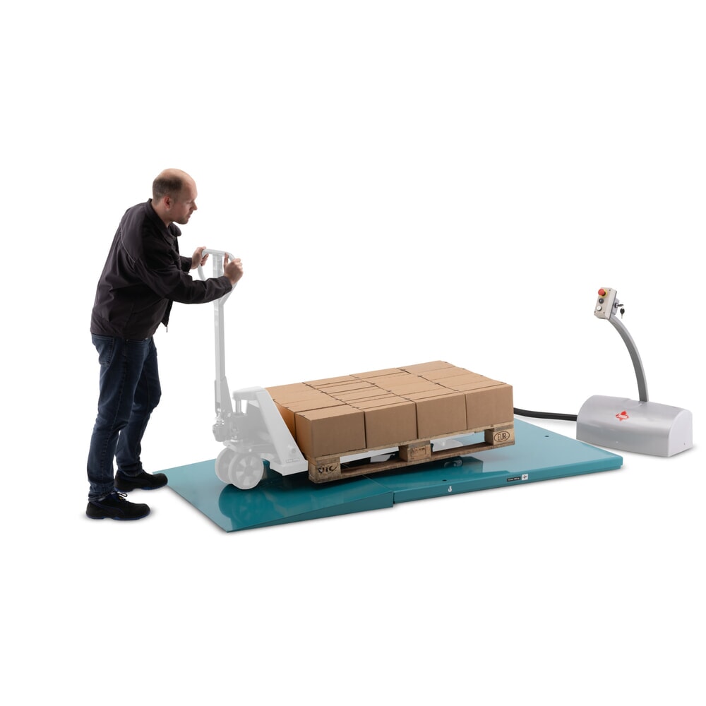 Produktabbildung Nr. 7: Ameise® flat scissor lift table, closed, capacity 1,000 kg, platform dimensions 1,450 x 1,140 mm