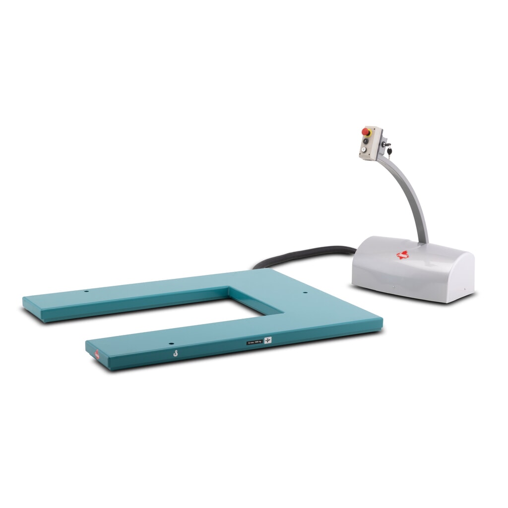 Ameise® flat scissor lift table, U-shaped, capacity 1,000 kg Product image: Ameise® flat scissor lift table, U-shaped, capacity 1,000 kg