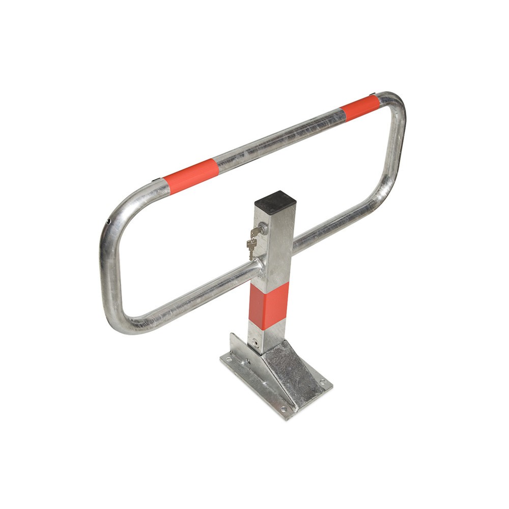Produktabbildung Nr. 1: Folding hoop barrier Plus, with reflectors, for setting in concrete