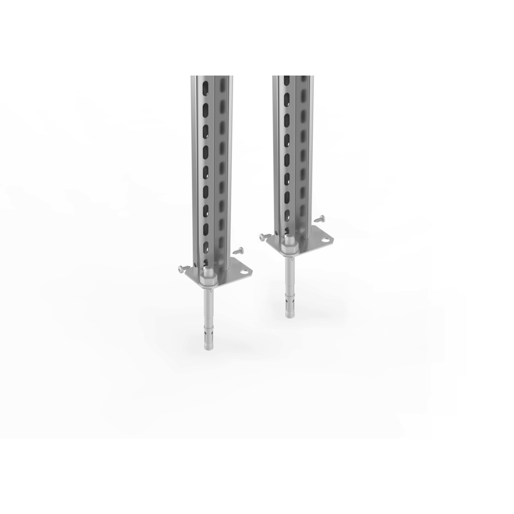 Product image: Foot anchoring set for META filing shelf, one-sided, light grey, AU