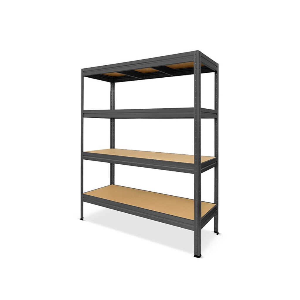Product image: HEMMDAL heavy-duty rack type L, graphite grey – 177 x 160 x 60 cm – up to 2400 kg