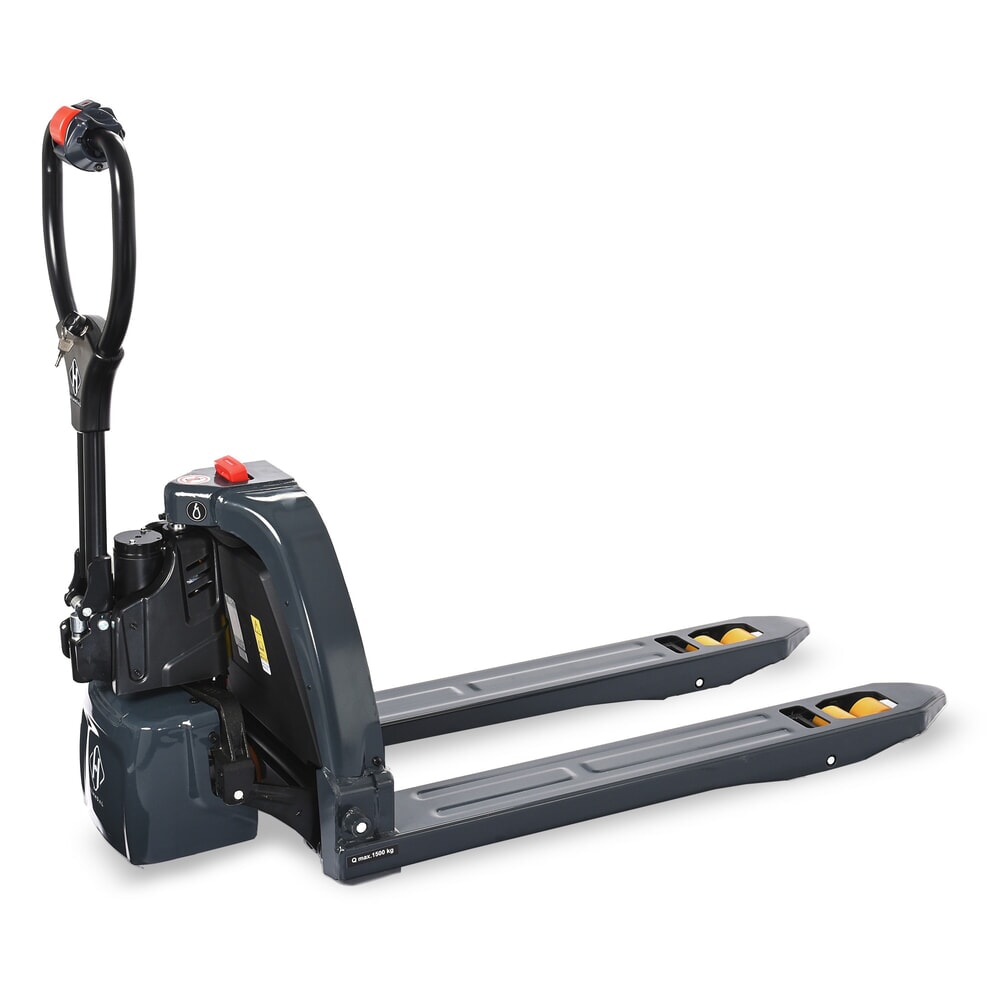 Product image: HEMMDAL PTE 1.5 electric pallet truck, load capacity 1,500 kg, fork length 1,150 mm