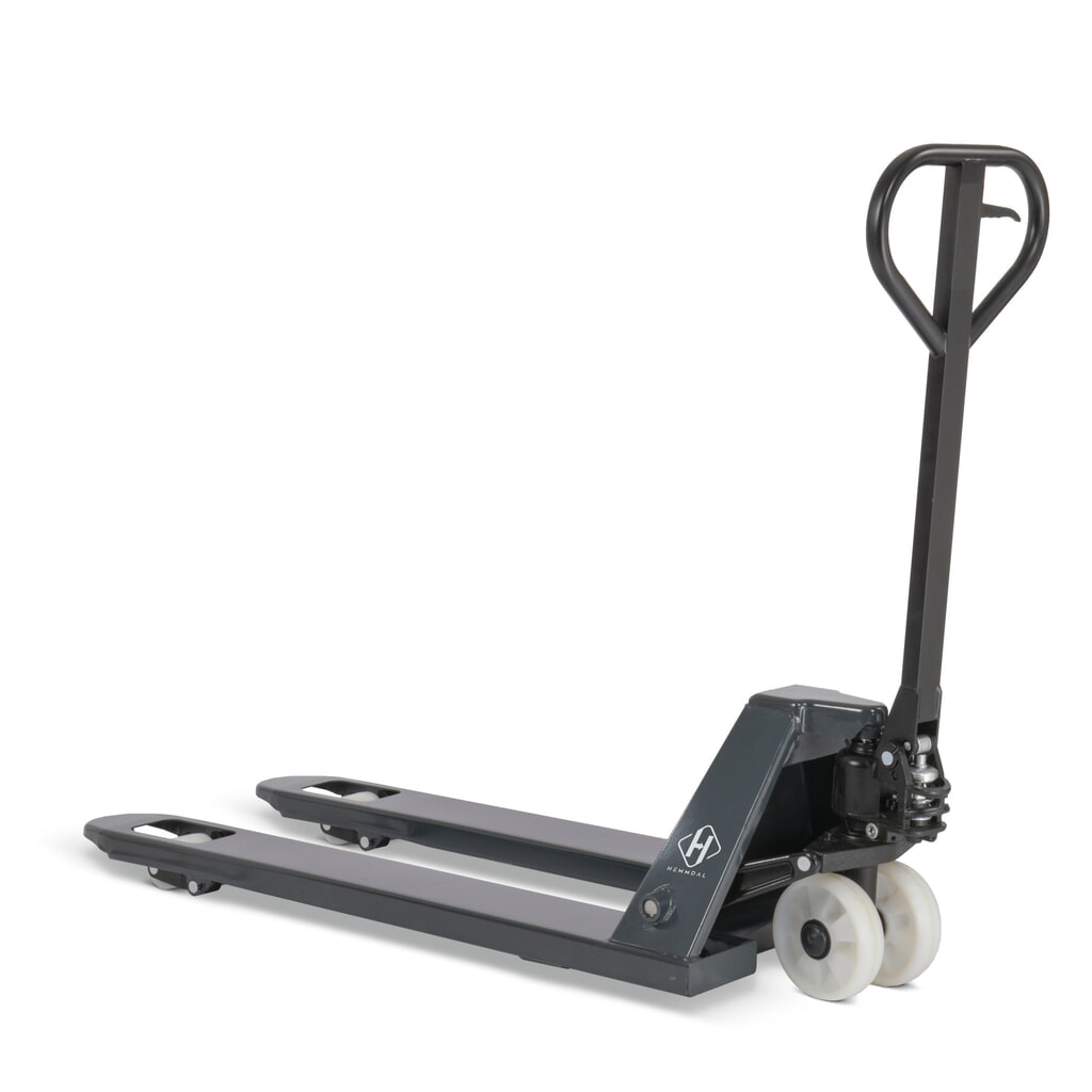 Product image: HEMMDAL PTM 2.0 hand pallet truck, load capacity 2,000 kg, fork length 1,150 mm, nylon/nylon, single roller