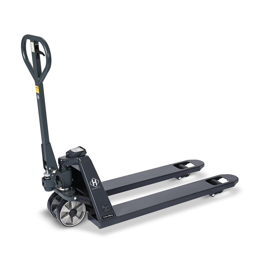 HEMMDAL PTM 2.0 Scale pallet truck with scale, load capacity 2,000 kg, 5 kg increments, single fork rollers Product image: HEMMDAL PTM 2.0 Scale pallet truck with scale, load capacity 2,000 kg, 5 kg increments, single fork rollers