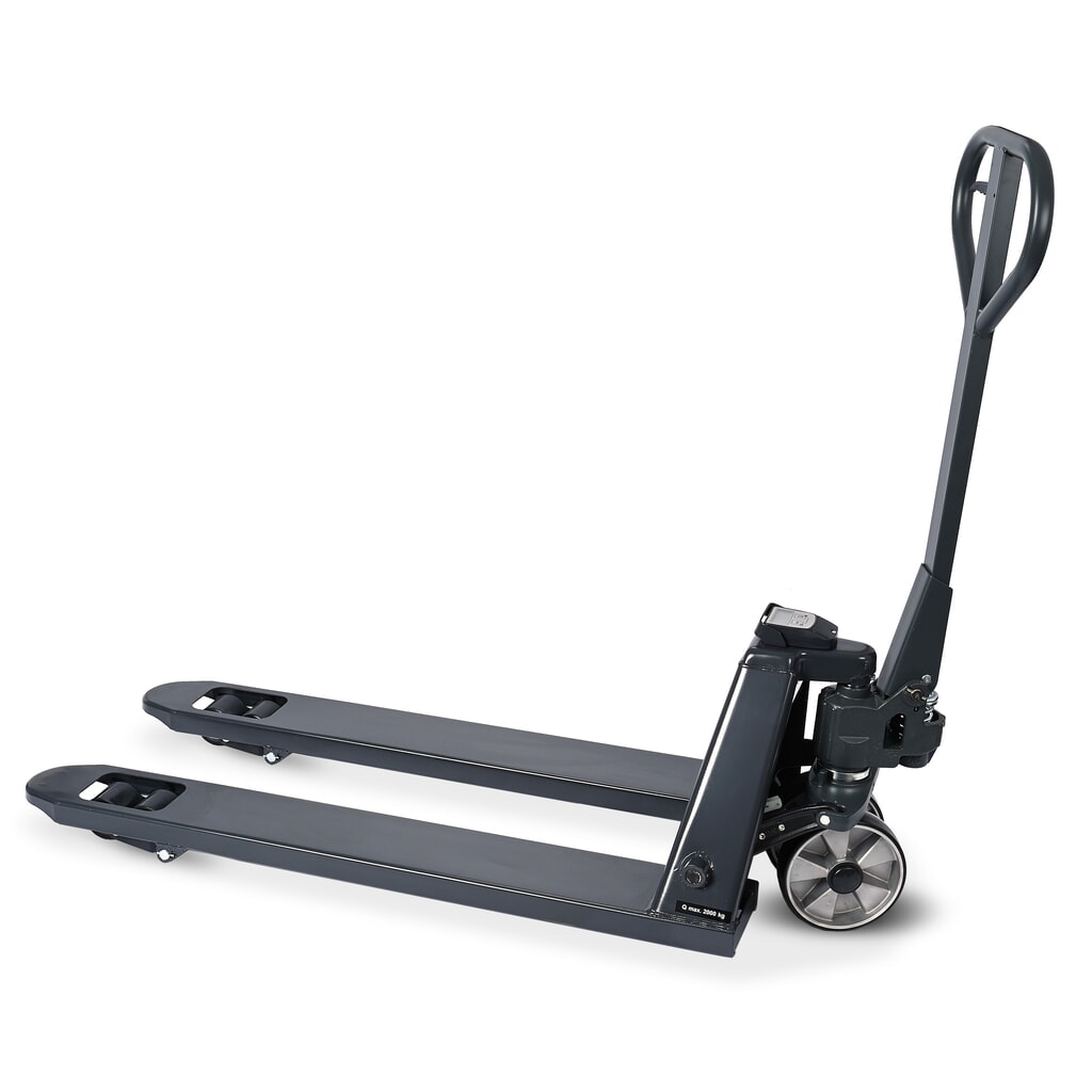 HEMMDAL PTM 2.0 Scale pallet truck with scale, load capacity 2,000 kg, 5 kg increments, tandem fork rollers Product image no. 4: HEMMDAL PTM 2.0 Scale pallet truck with scale, load capacity 2,000 kg, 5 kg increments, tandem fork rollers