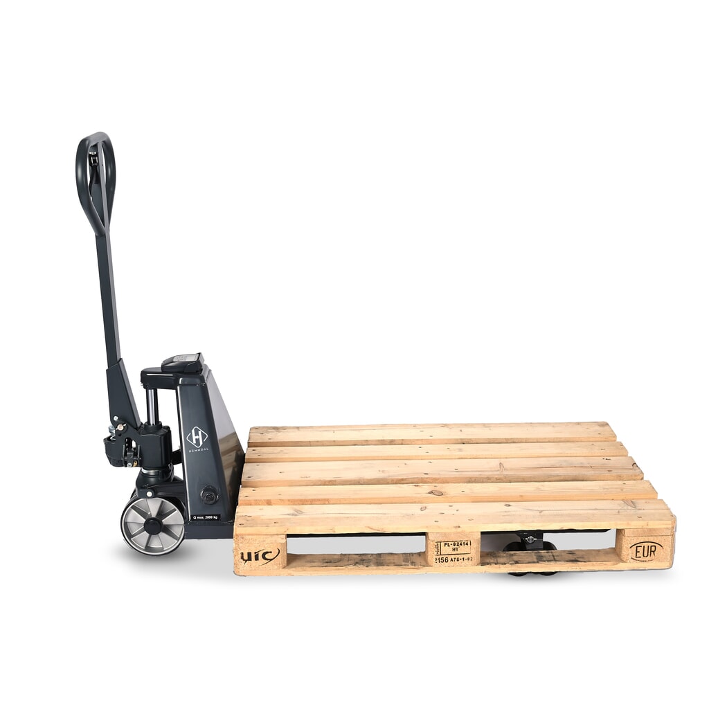 Product image no. 8: HEMMDAL PTM 2.0 Scale pallet truck with scale, load capacity 2,000 kg, 5 kg increments, tandem fork rollers