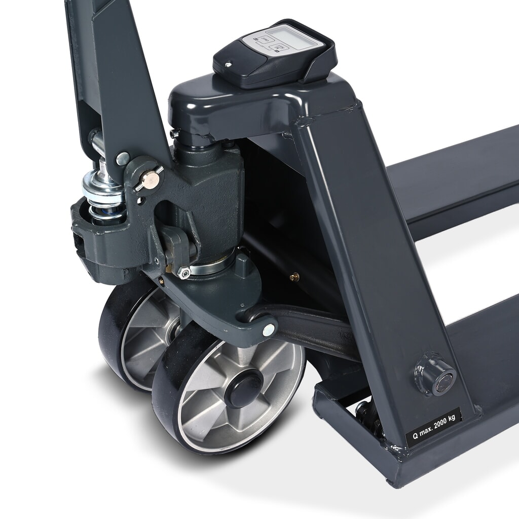 Product image no. 14: HEMMDAL PTM 2.0 Scale pallet truck with scale, load capacity 2,000 kg, 5 kg increments, tandem fork rollers