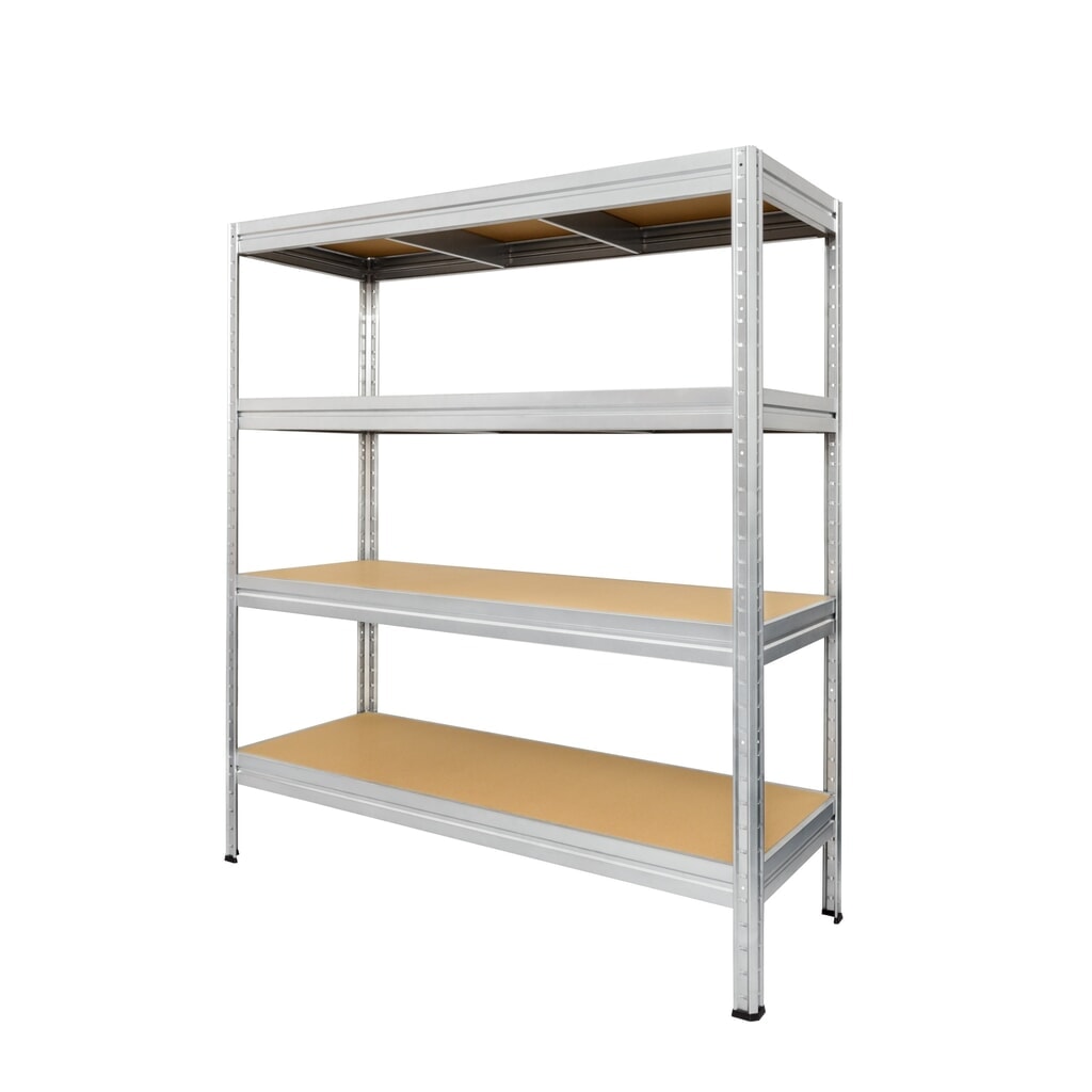 HEMMDAL shelf rack, galvanised, shelf load 600 kg, HxWxD 1,770 x 1,200 x 450 mm Product image: HEMMDAL shelf rack, galvanised, shelf load 600 kg, HxWxD 1,770 x 1,200 x 450 mm
