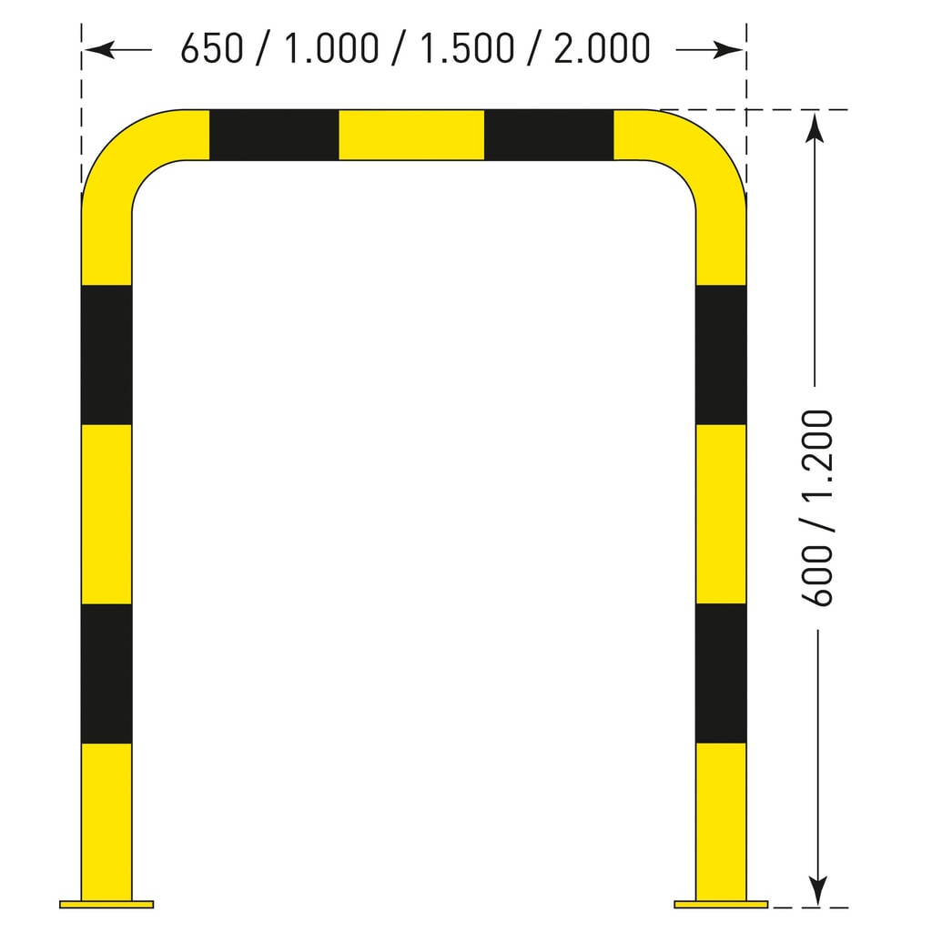 Product image no. 2: Hoop guard for outdoor use, Ø 108 mm, HxW 600 x 650 mm