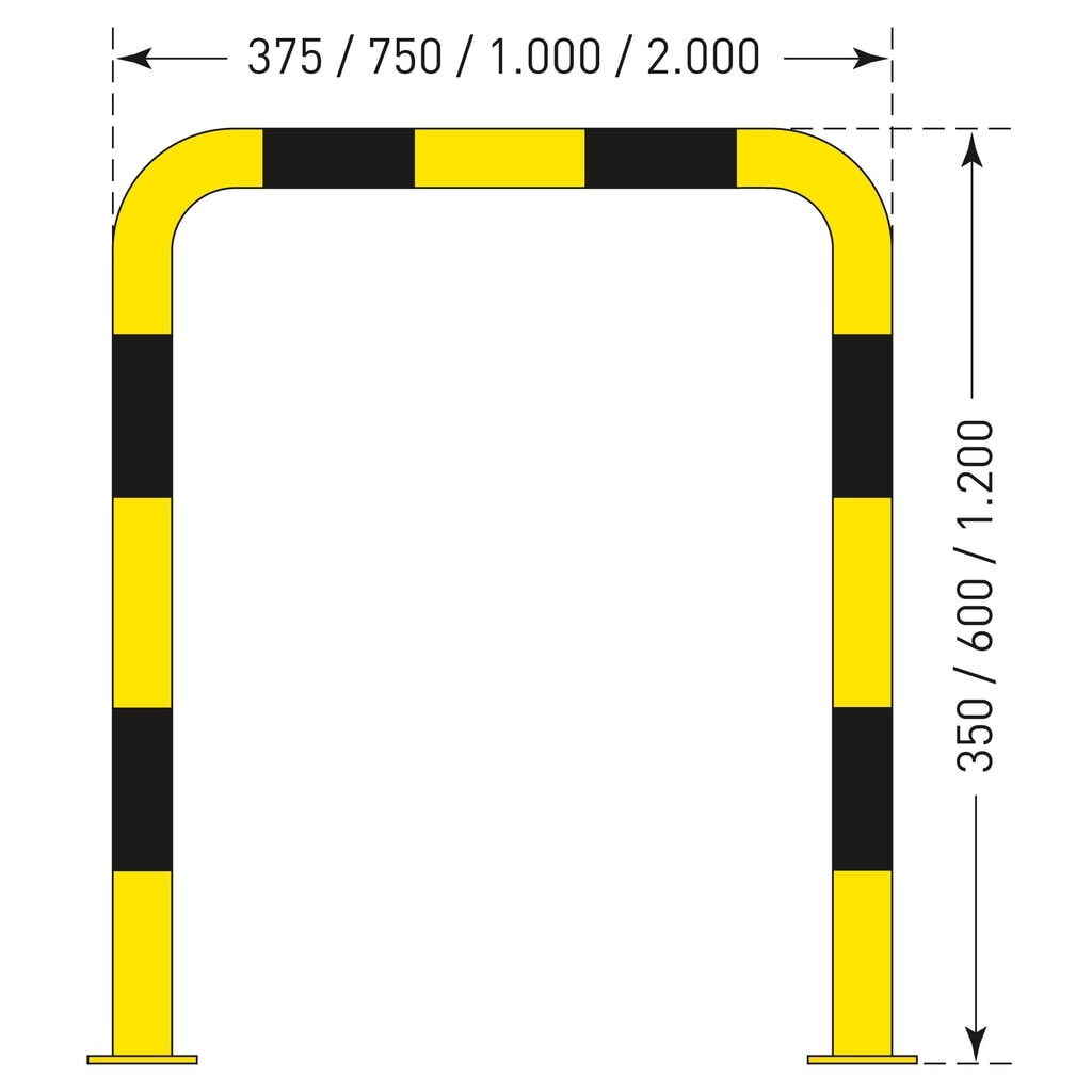 Product image no. 3: Hoop guard for outdoor use, Ø 76 mm, HxW 350 x 375 mm