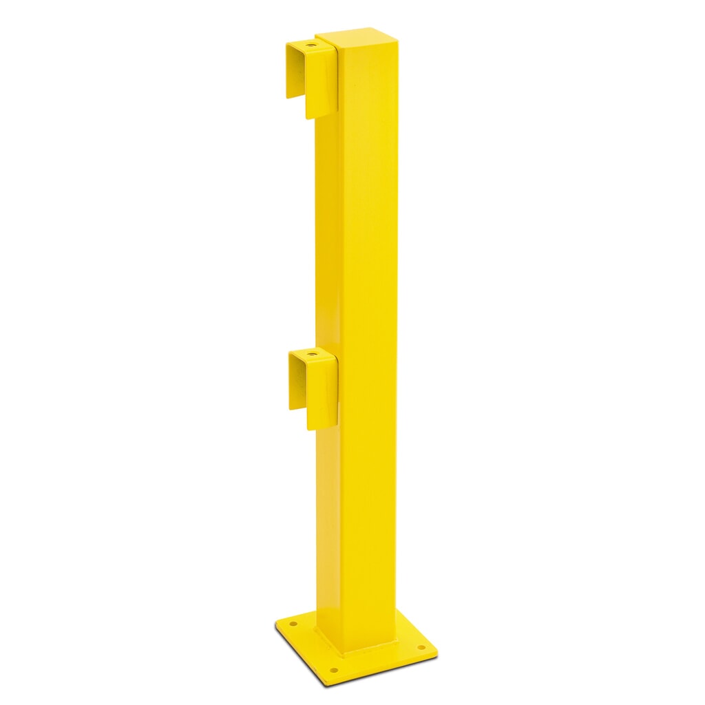 Product image: Impact protection railing, outdoor use, start/end post, height 1,000 mm