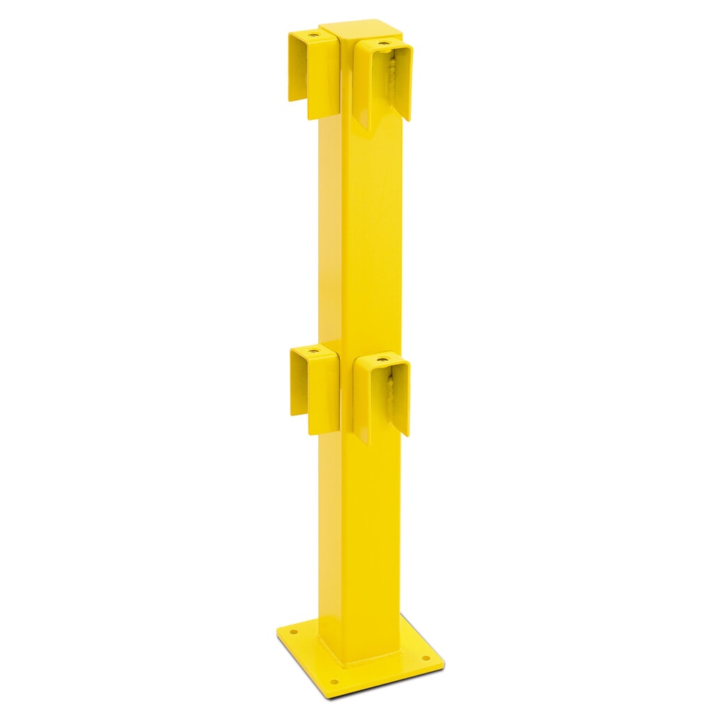 Product image: Impact protection railing, indoor use, corner post, height 1,000 mm