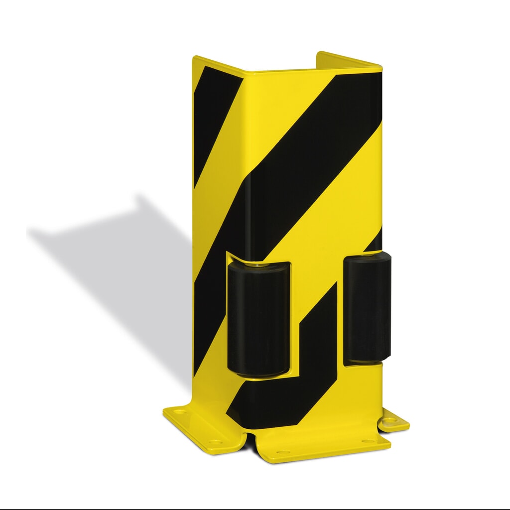 Impact protection with guide rollers, U-profile, HxWxD 400 x 160 x 160 mm Product image: Impact protection with guide rollers, U-profile, HxWxD 400 x 160 x 160 mm