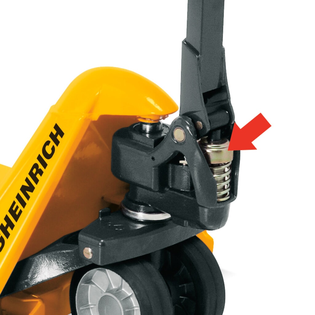 Jungheinrich AM 22 hand pallet truck with quick lift, load capacity 2,200 kg, fork length 1,150 mm, nylon Product image no. 3: Jungheinrich AM 22 hand pallet truck with quick lift, load capacity 2,200 kg, fork length 1,150 mm, nylon