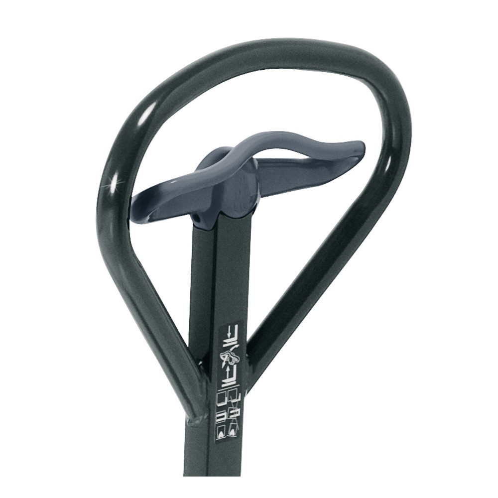 Jungheinrich AM 22 hand pallet truck with quick lift, load capacity 1,700 kg, fork length 1,600 mm, solid rubber / polyurethane, tandem rollers Product image no. 4: Jungheinrich AM 22 hand pallet truck with quick lift, load capacity 1,700 kg, fork length 1,600 mm, solid rubber / polyurethane, tandem rollers