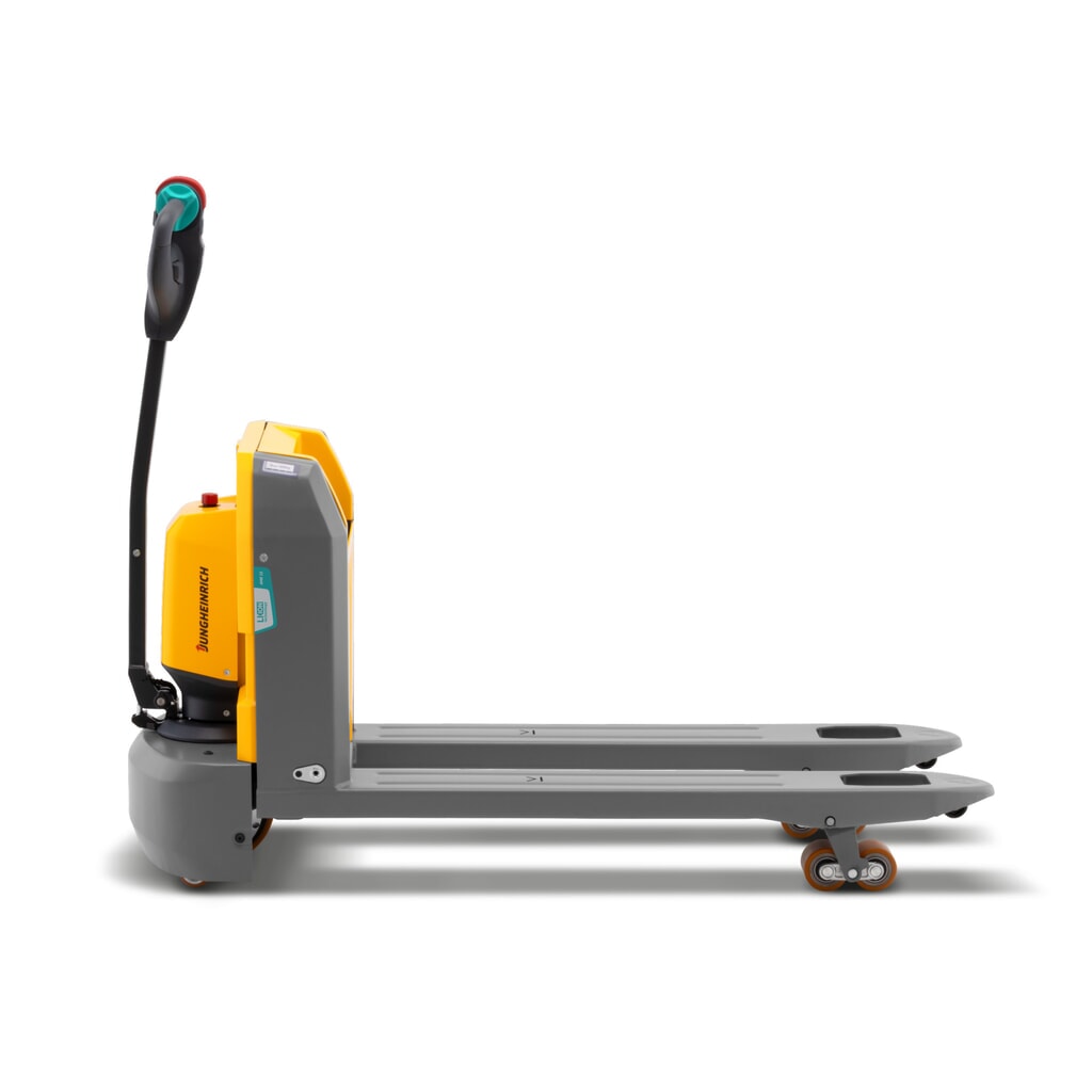 Jungheinrich AME 15 electric pallet truck, load capacity 1,500 kg, fork length 1,150 mm, special fork width 670 mm, tandem rollers Product image no. 2: Jungheinrich AME 15 electric pallet truck, load capacity 1,500 kg, fork length 1,150 mm, special fork width 670 mm, tandem rollers