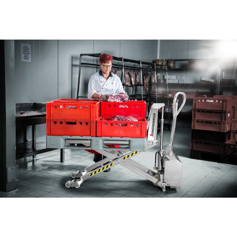 Produktabbildung Nr. 2: Jungheinrich AMX I15ep stainless steel scissor lift pallet truck - professional version, capacity 1,500 kg, nylon
