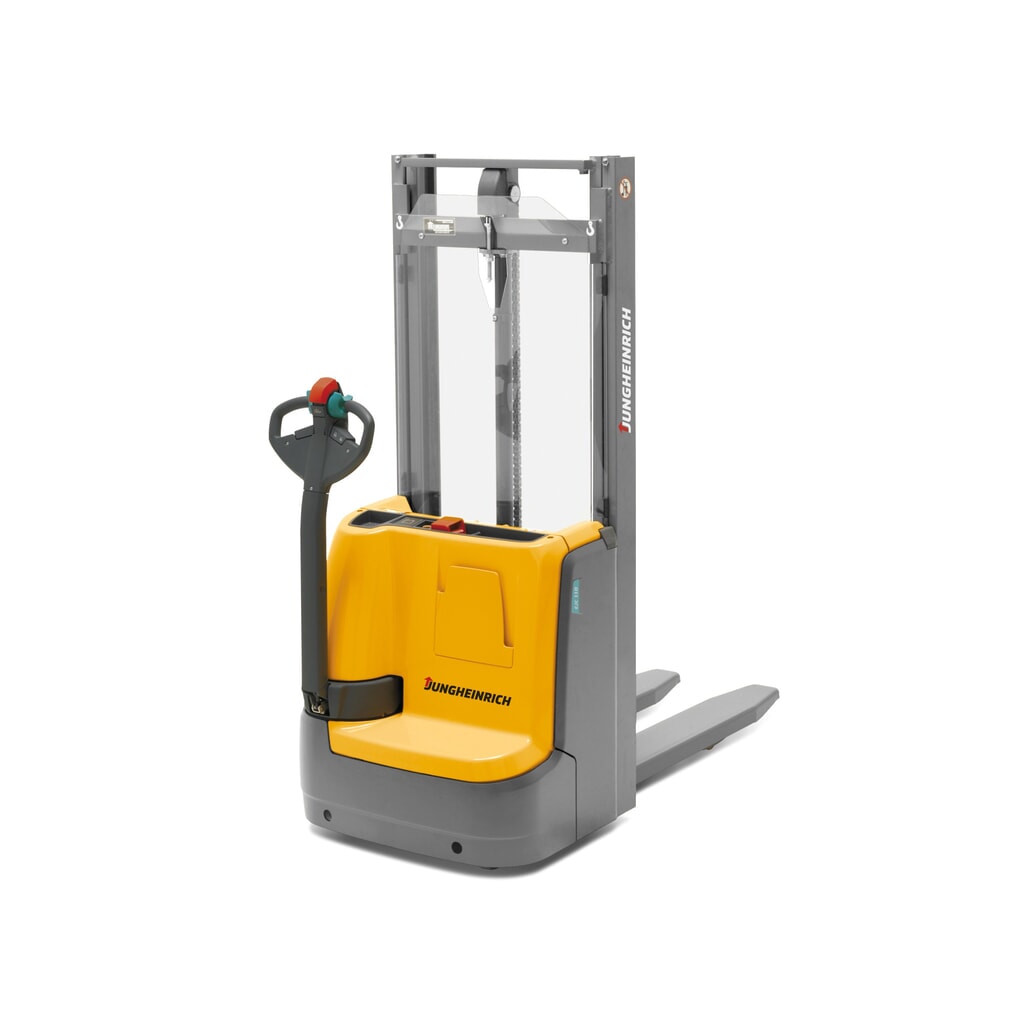 Product image no. 1: Jungheinrich EJC 112/ZZ electric high-lift stacker truck, two-stage telescopic mast, lift height 2,590 mm, load capacity 1,200 kg, proportional hydraulics, Aquamatic