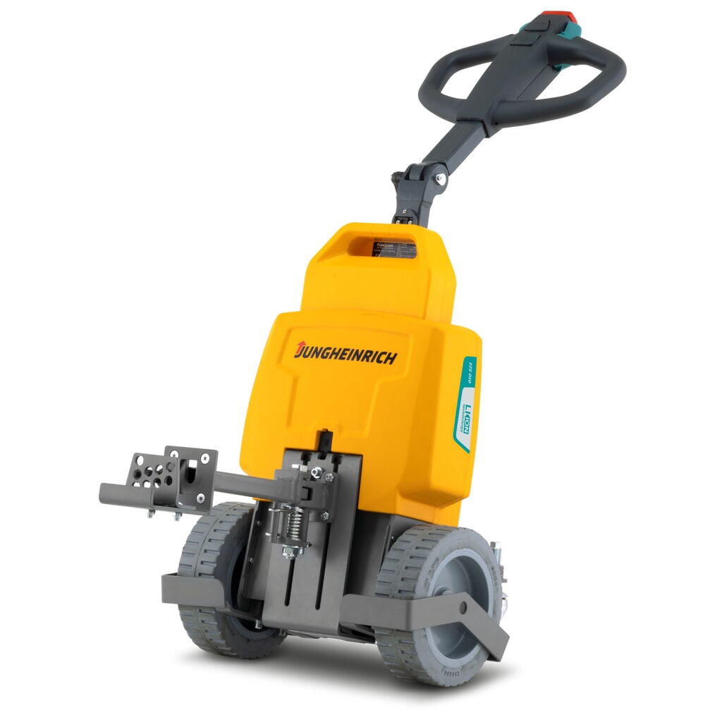 Jungheinrich EZS 010 electric tow tractor – lithium-ion, incl. coupling for square profiles, mechanically adjustable Product image: Jungheinrich EZS 010 electric tow tractor – lithium-ion, incl. coupling for square profiles, mechanically adjustable
