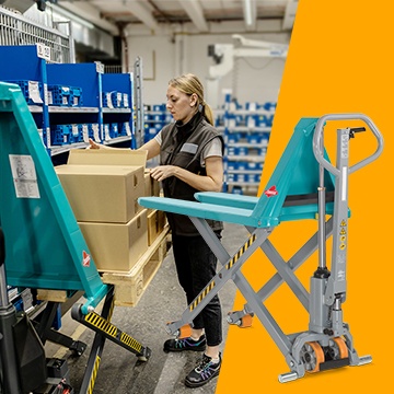 Scissor lift pallet trucks