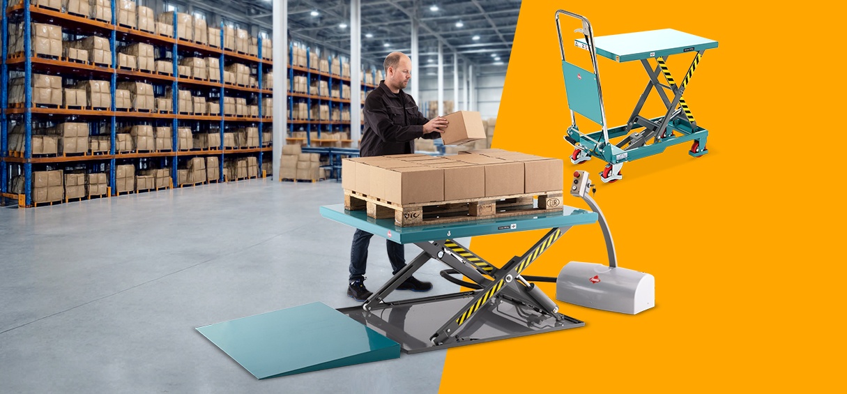 Scissor lift tables