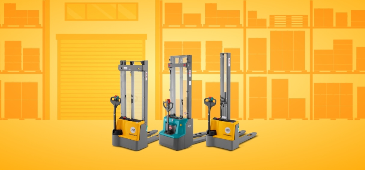 Electric stacker trucks