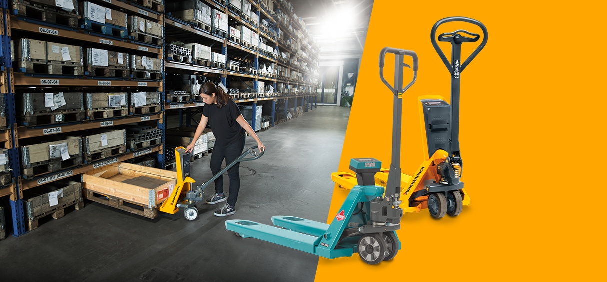 Pallet trucks with weigh scales