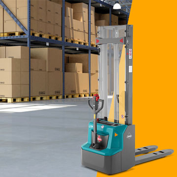 Electric stacker trucks