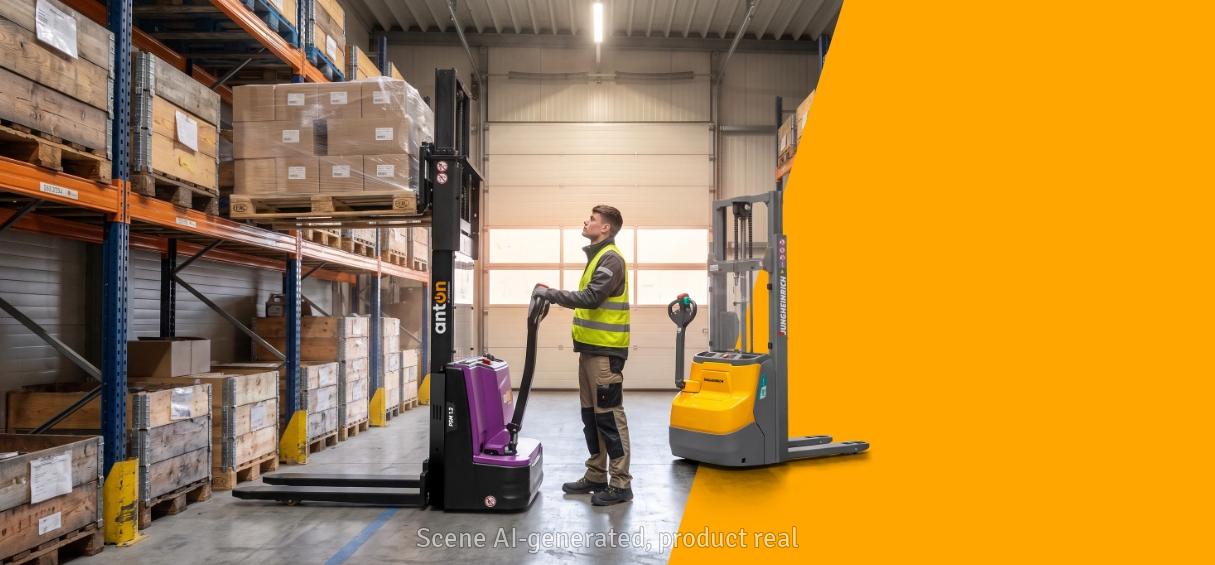 Electric stacker trucks