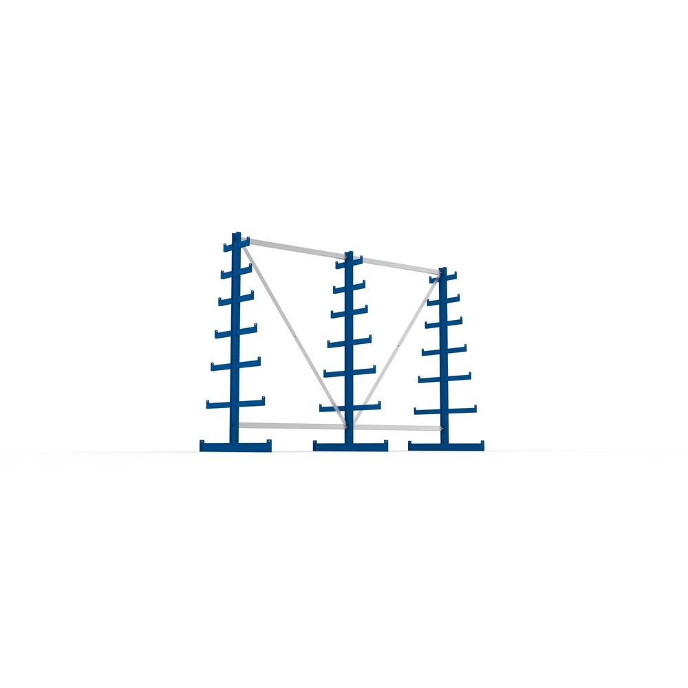 Produktabbildung Nr. 3: META cantilever rack, double-sided, LC 150 kg, 3 uprights