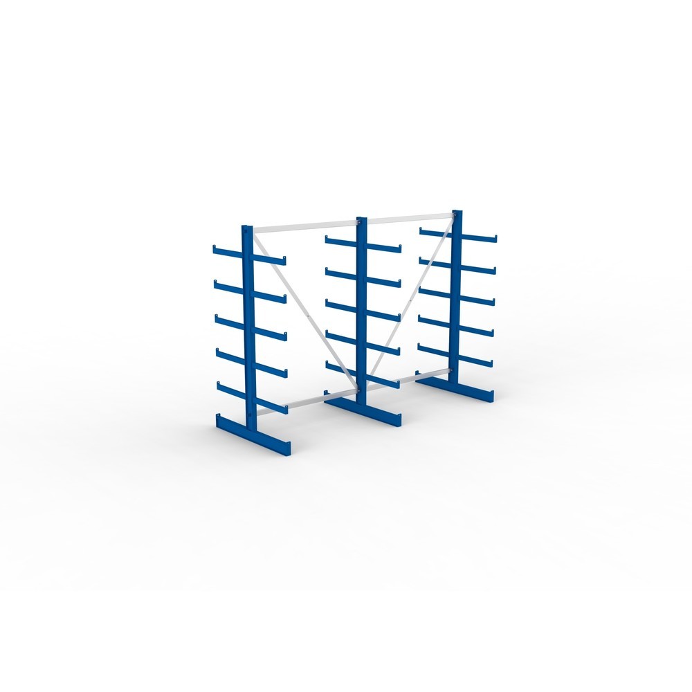 Produktabbildung Nr. 2: META cantilever rack, double-sided, LC 200 kg, 3 uprights