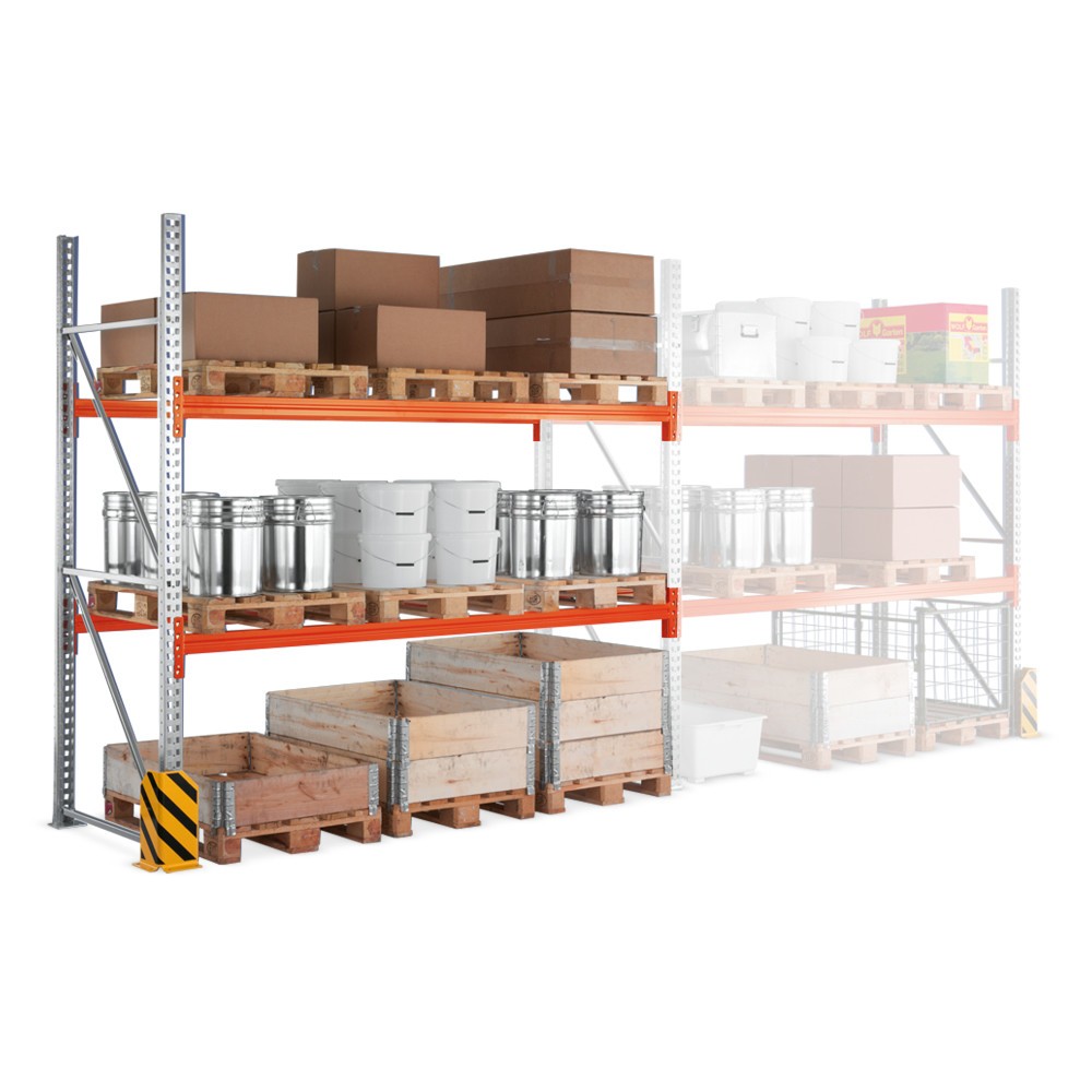 Produktabbildung Nr. 2: META MULTIPAL pallet rack, add-on unit, SL 2,960 kg, HxWxD 2,700 x 2,700 x 1,100 mm