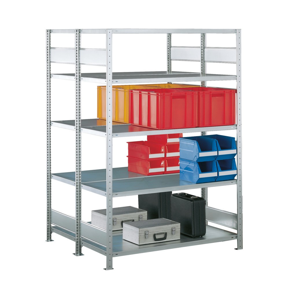 Product image: META wide-span rack, double-row, BU, galvanised, HxWxD 3,000 x 1,300 x 600 mm