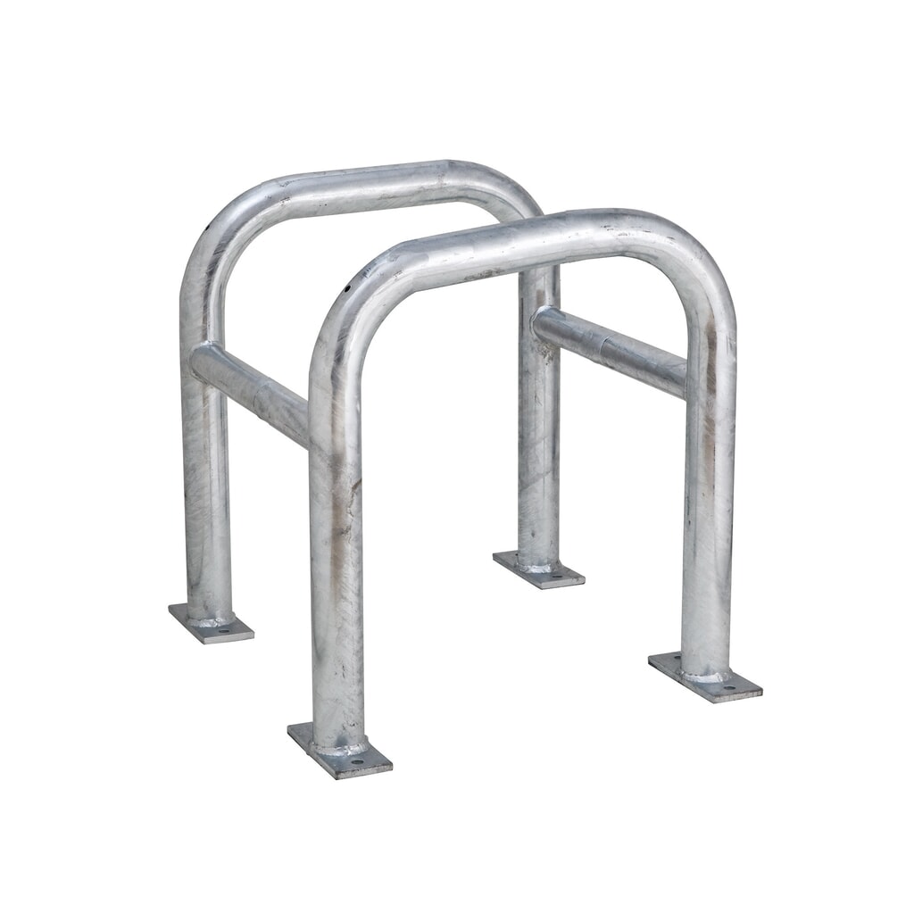 MORAVIA column collision protection, outdoor use, hot-dip galvanised, height 600 mm, for column dimensions (WxD) 400 x 400 mm Product image: MORAVIA column collision protection, outdoor use, hot-dip galvanised, height 600 mm, for column dimensions (WxD) 400 x 400 mm