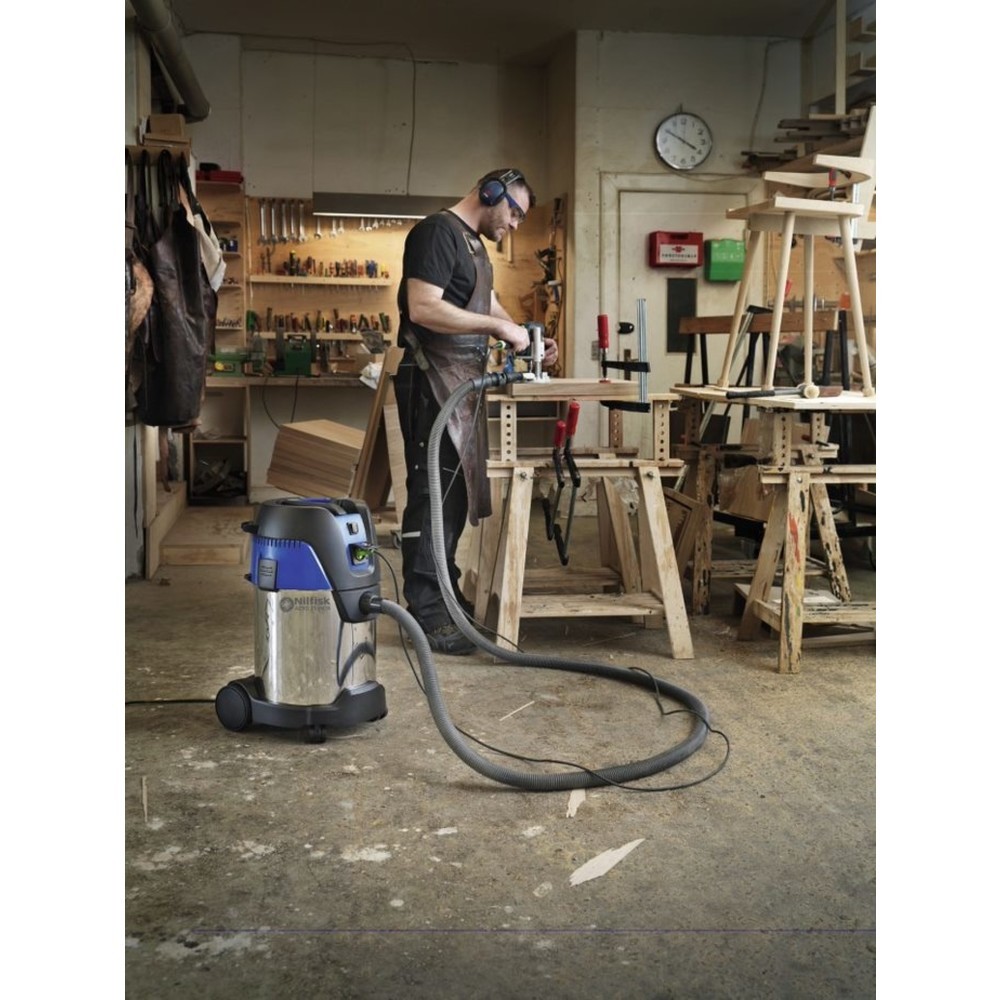 Produktabbildung Nr. 4: Nilfisk® AERO 31-21 PC stainless steel wet/dry vacuum cleaner, wet + dry, 1,250 W, 30 l