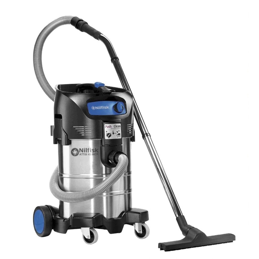 Nilfisk® ATTIX 40-01 PC stainless steel industrial vacuum cleaner, wet + dry, 1,500 W Product image no. 2: Nilfisk® ATTIX 40-01 PC stainless steel industrial vacuum cleaner, wet + dry, 1,500 W
