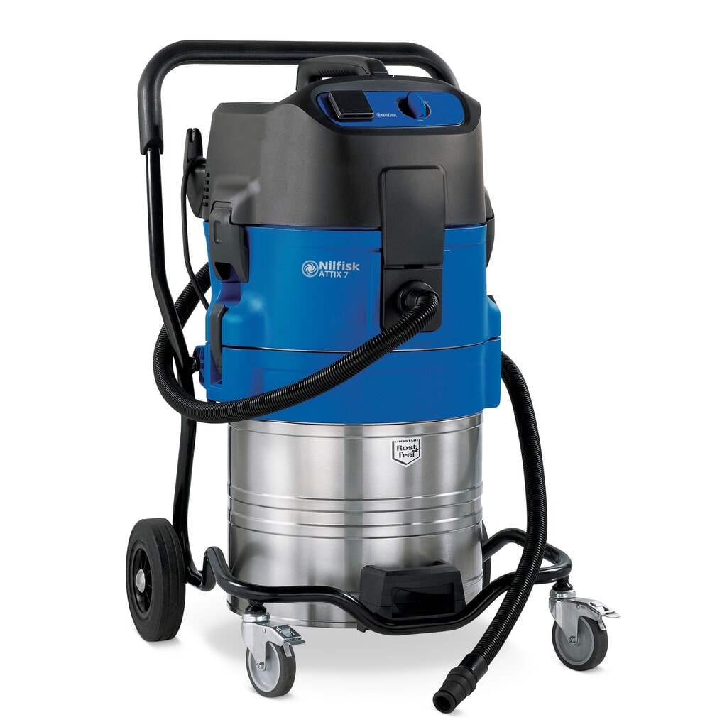 Nilfisk® ATTIX 751-21 industrial vacuum cleaner, wet + dry, 1,500 W, 70 l Product image: Nilfisk® ATTIX 751-21 industrial vacuum cleaner, wet + dry, 1,500 W, 70 l