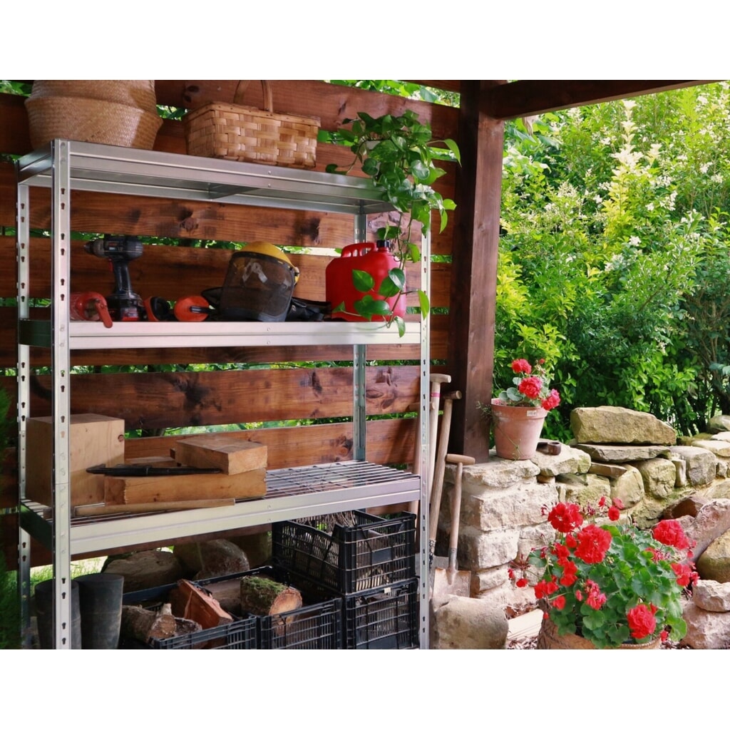 Product image no. 6: Outdoor wide-span rack with grid shelves, HxWxD 1800 x 1200 x 450 mm