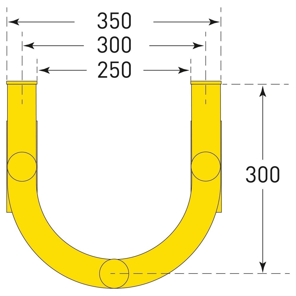 Produktabbildung Nr. 3: Pipe guard for outdoor use, HxW 1,500 x 350 mm