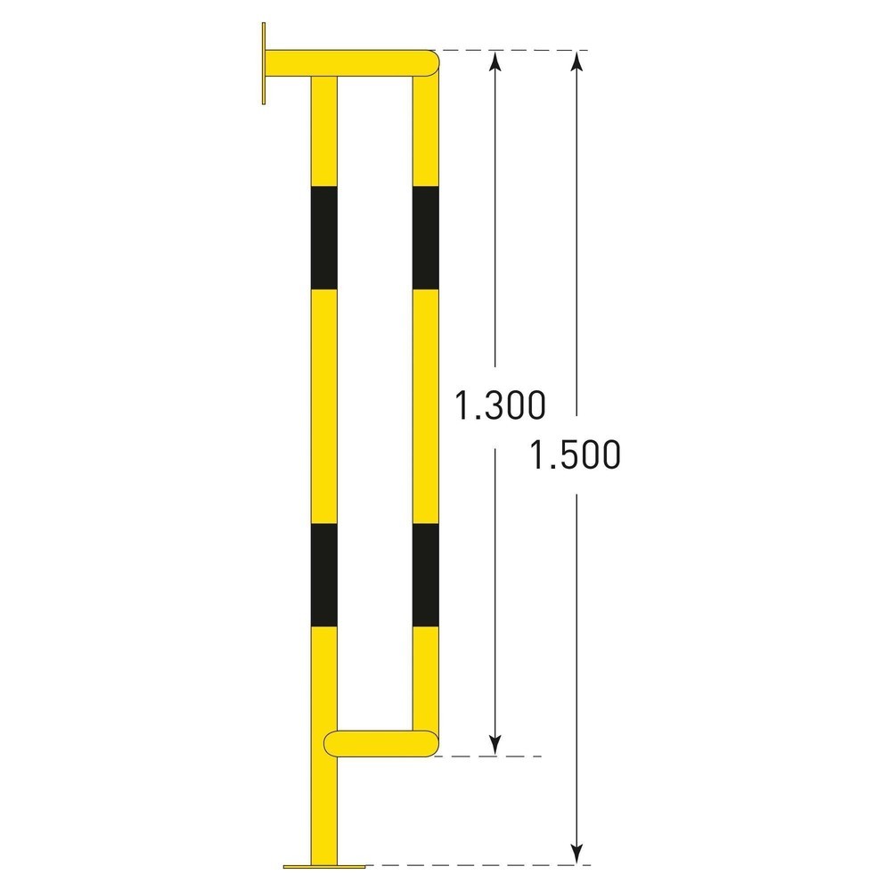 Produktabbildung Nr. 4: Pipe guard for outdoor use, HxW 1,500 x 350 mm