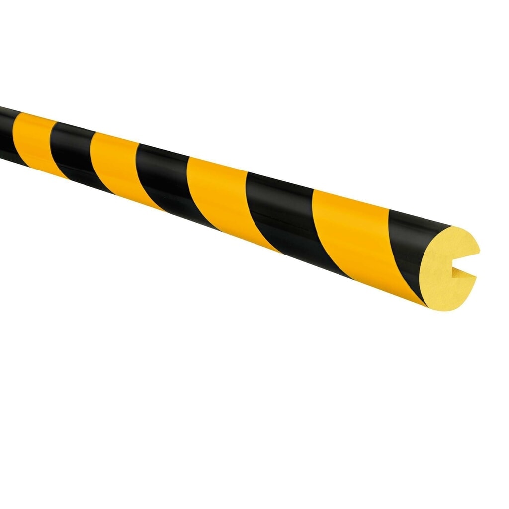 MORAVIA impact protector for edges, circular, slip-on, HxW 40 x 40 mm, length 1 m Product image no. 1: MORAVIA impact protector for edges, circular, slip-on, HxW 40 x 40 mm, length 1 m